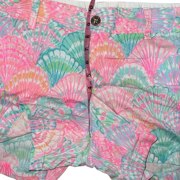 Lilly Pulitzer Callahan Short Oh Shello Shell Print Tropical Vacation sz 16 - Picture 8 of 9
